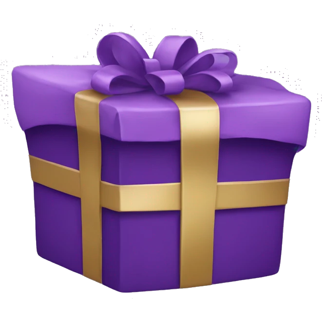 purple present emoji