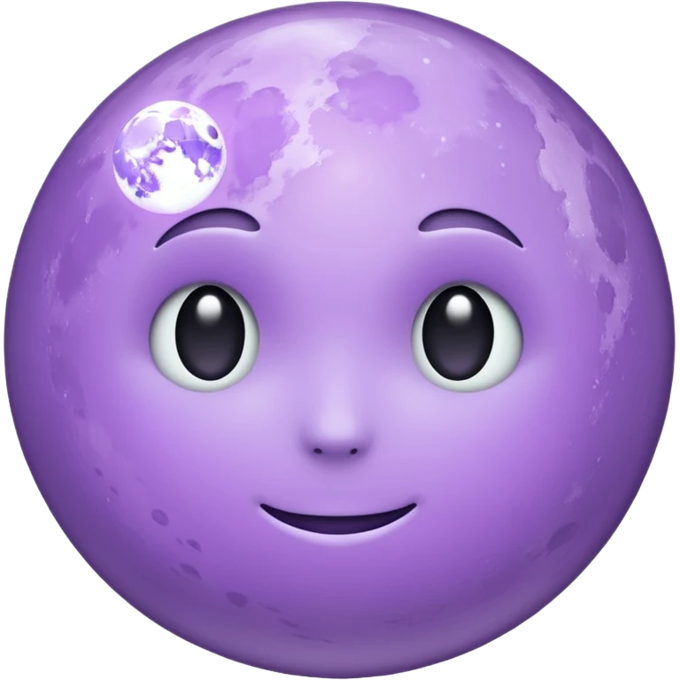Light purple moon emoji