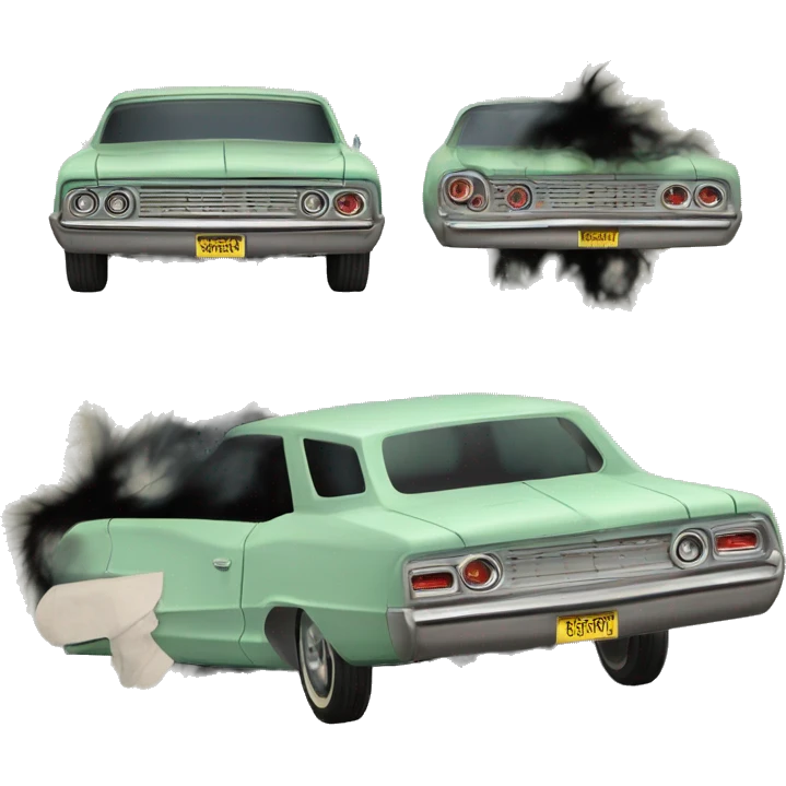 Haunted rustic Barbie’s 1963 Oldsmobile Jetfire   emoji