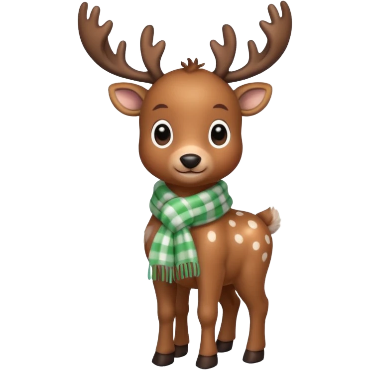 reindeer baby  cute, full body scarf  emoji
