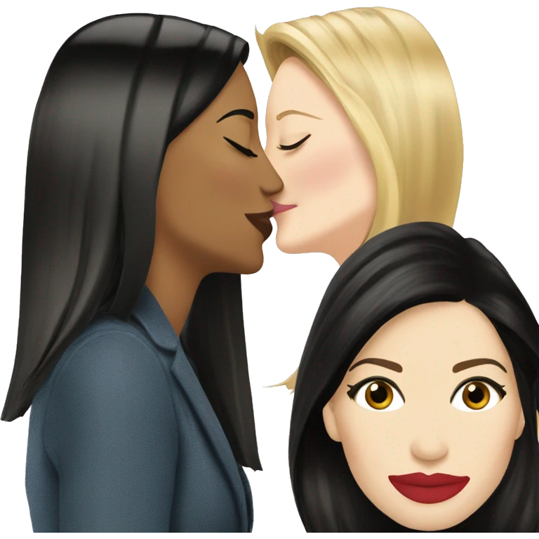 Cate Blanchett and Sandra Bullock kiss emoji