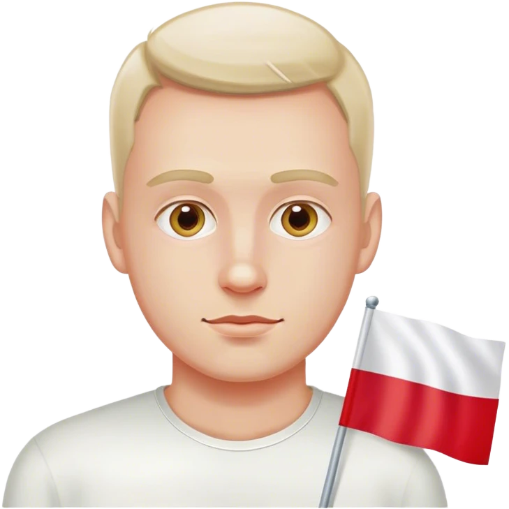 man with polish flag emoji