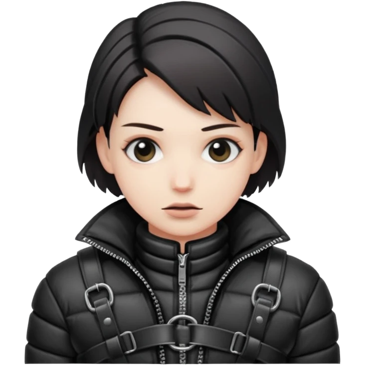 down jaacket bondage emoji