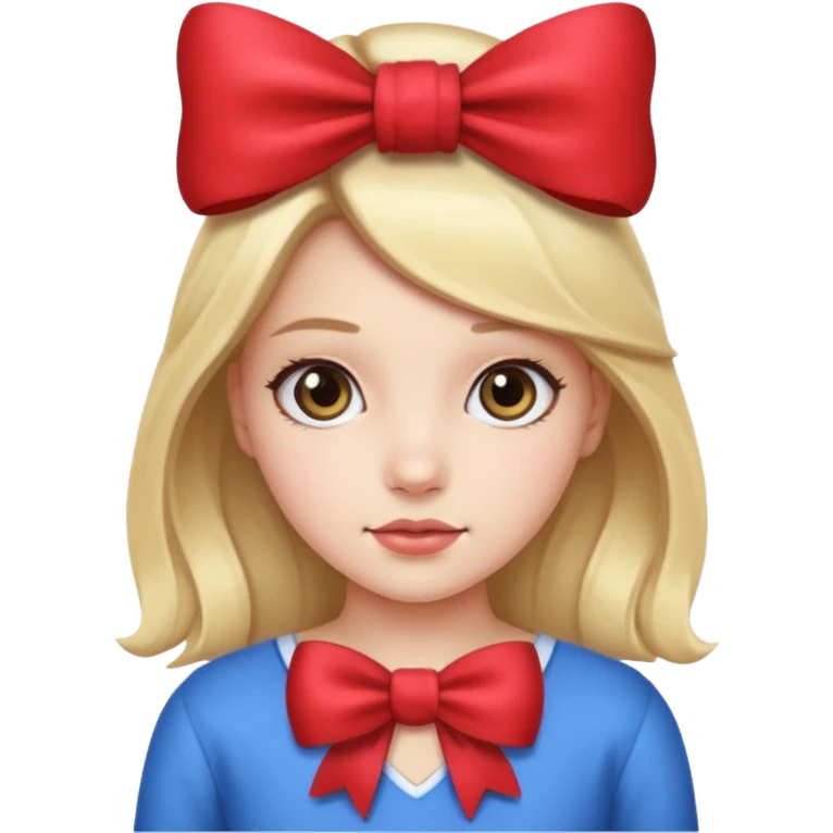 A girl whith a bow emoji