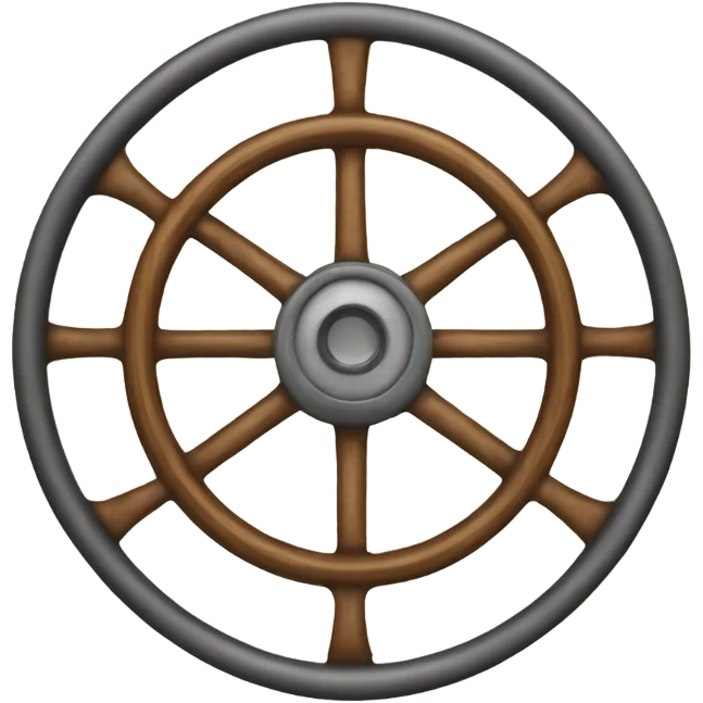 Steering wheel of carriage  emoji