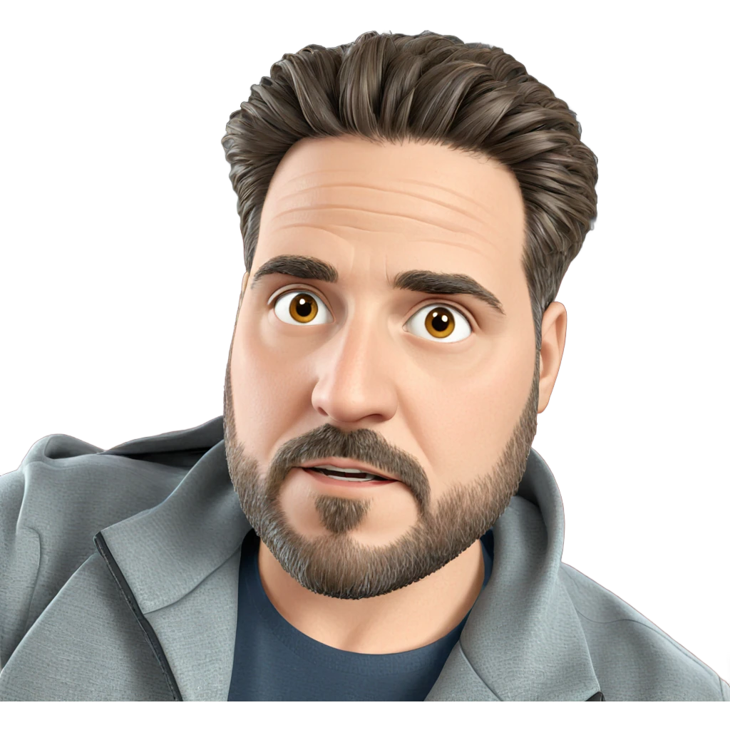 male portrait with beard emoji