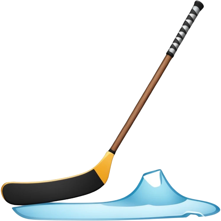 Hockey goalie stick emoji