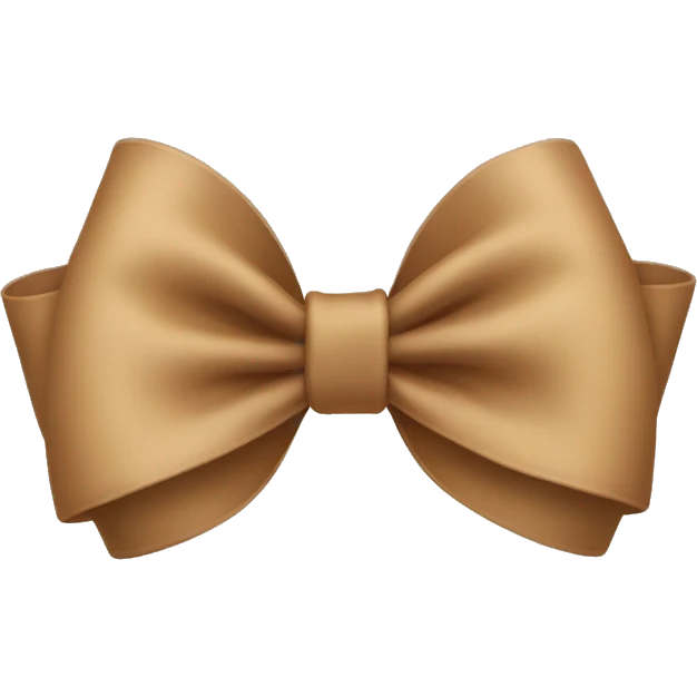 Light Brown bow  emoji