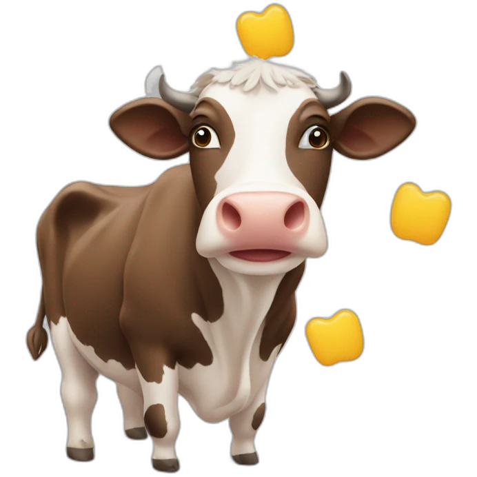 cow and the sense of life emoji