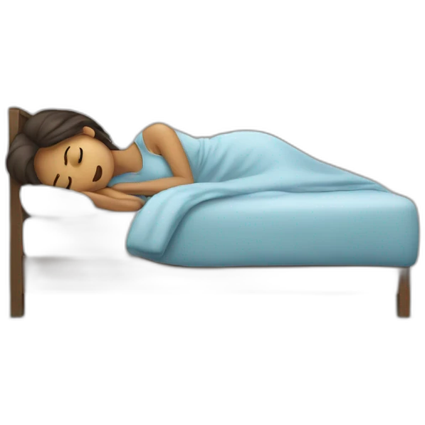 the girl didn't get enough sleep emoji