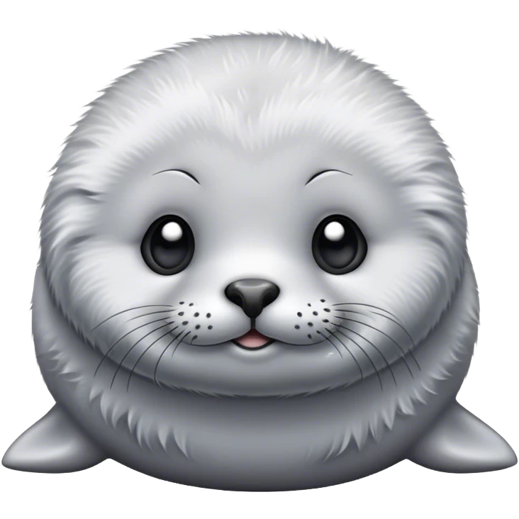 Fluffy baby seal emoji