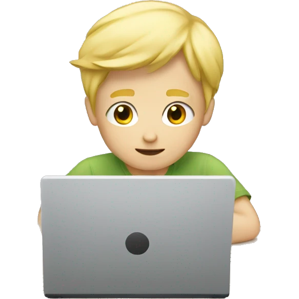 blond-boy-behind-a-pc emoji