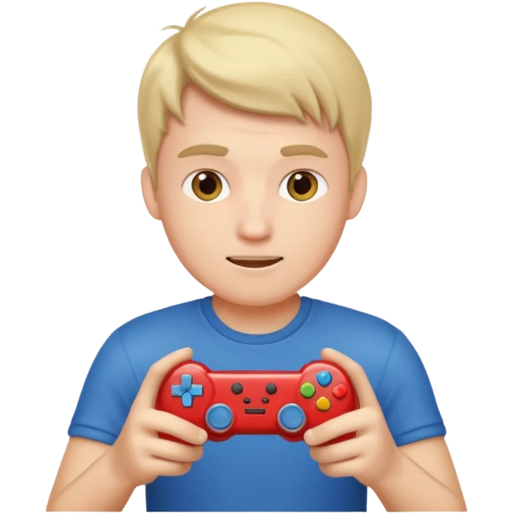 Guy playing video games emoji