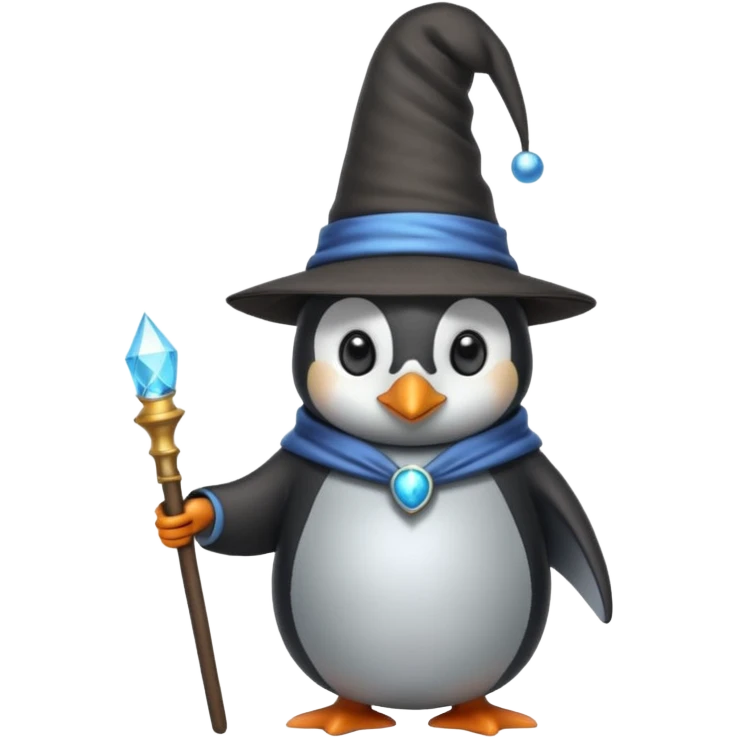 Penguin Wizard emoji