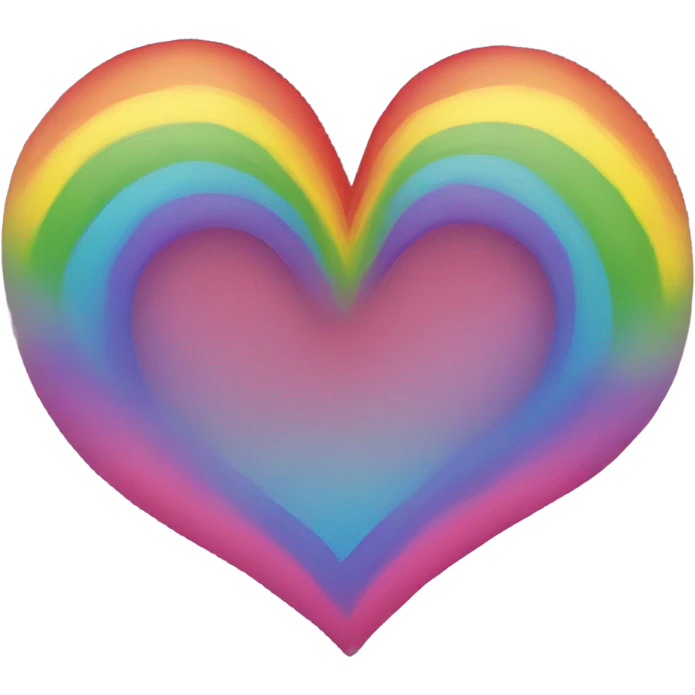 Rainbow heart emoji