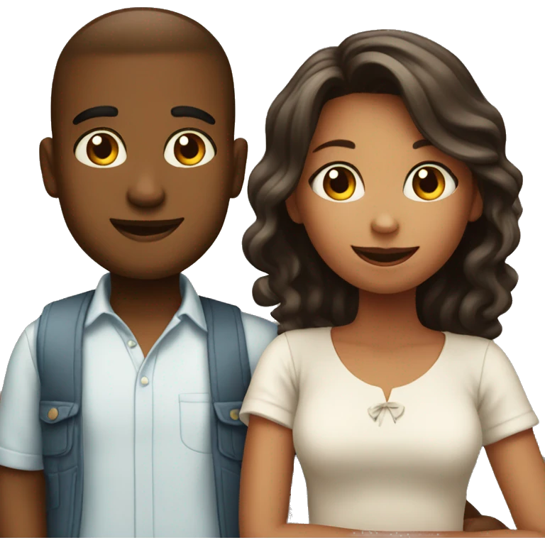 Birthda boy and girl emoji