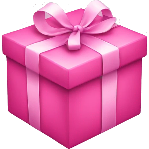 pink gift  emoji