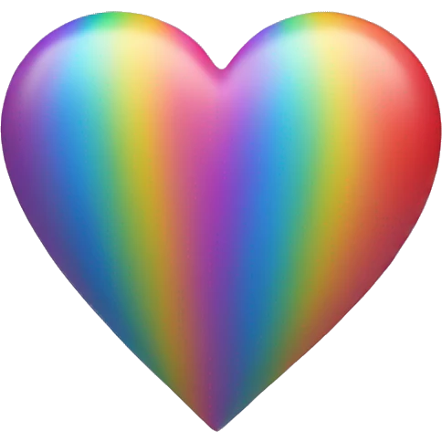 Rainbow heart emoji
