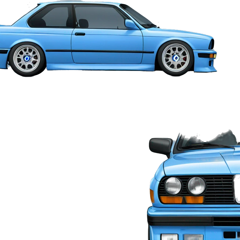 BMW M3 e30 in blue emoji