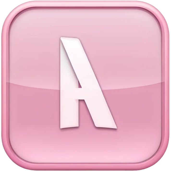 Netflix aesthetic "N" logo in pastel pink with white glowing outline emoji