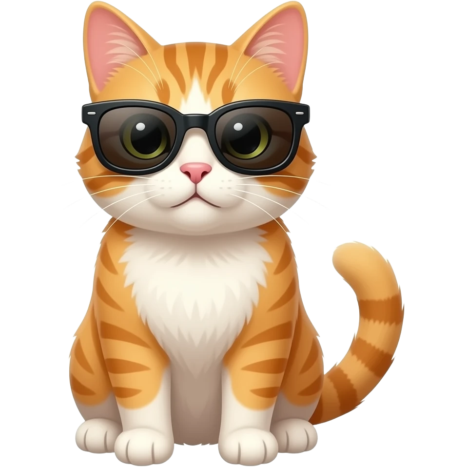 Cat wearing sunglasses emoji
