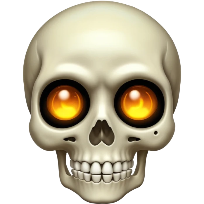 Skeleton blinking  emoji
