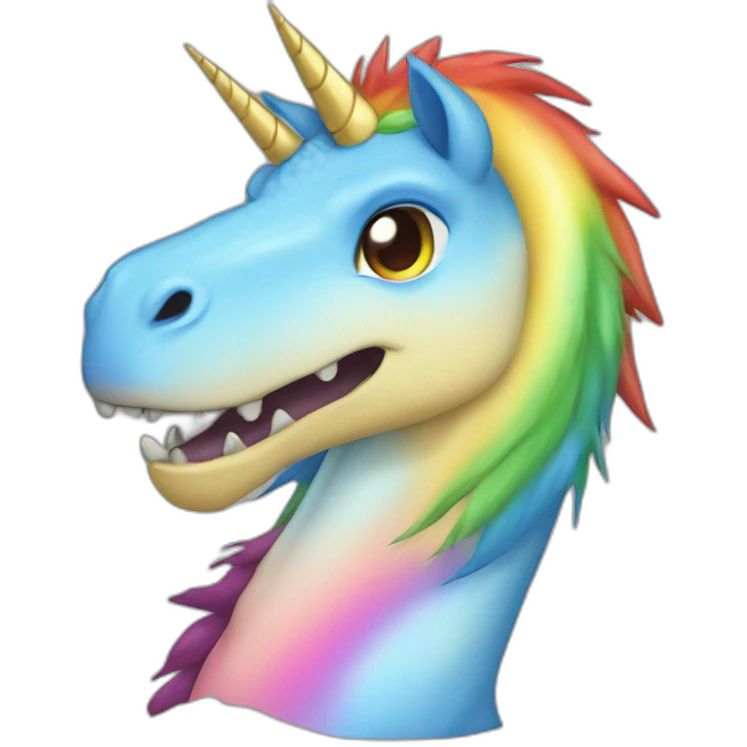 unicorn-tyrannosaurus-rainbow-digimon emoji