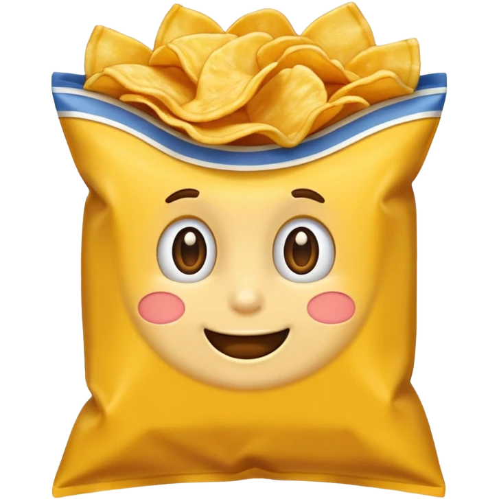 Illustrate a realistic close-up of Ruffles chips showing wavy ridges & golden crunch. emoji
