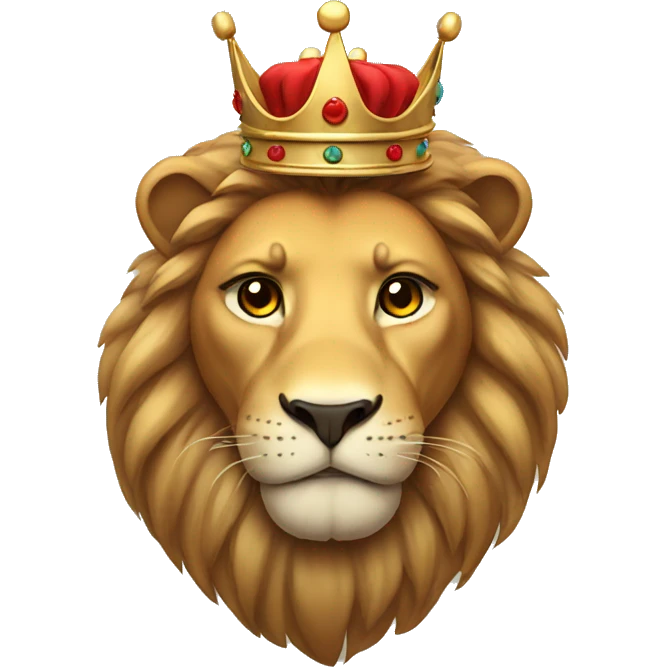 lion with crown emoji