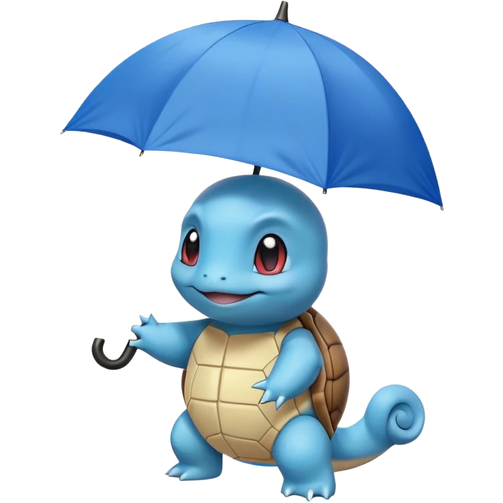Squirtle with umbrella emoji