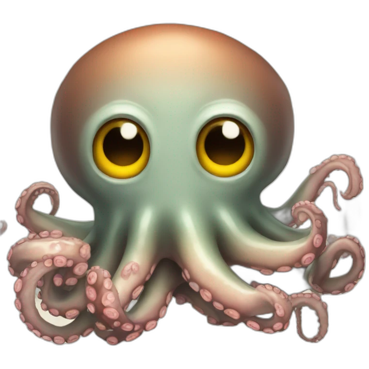 pulpo leyendo emoji