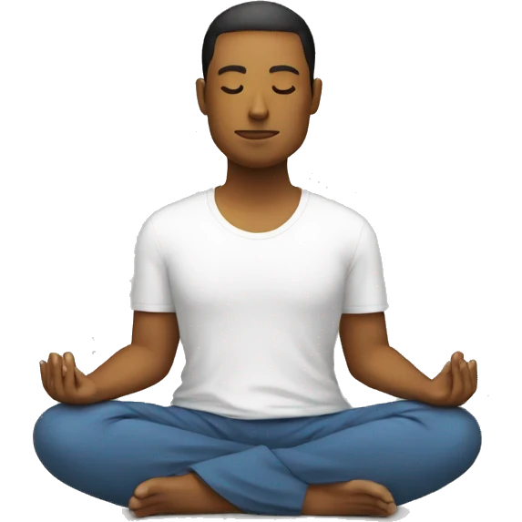 tech guy meditating emoji