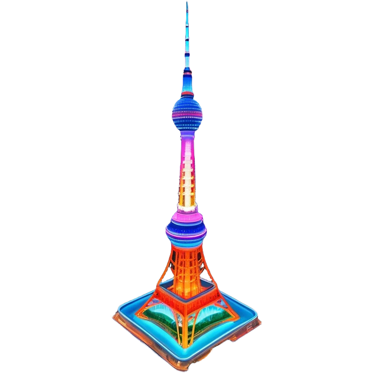 N Seoul Tower – Cinematic Realistic N Seoul Tower, depicted as a sleek modern tower illuminated against a vibrant cityscape at night, with reflective glass and dynamic neon lighting, rendered with intricate architectural detail and a futuristic urban glow. emoji