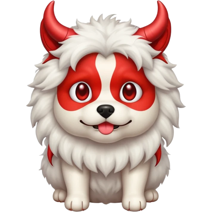 devil cute fluffy complete dog emoji