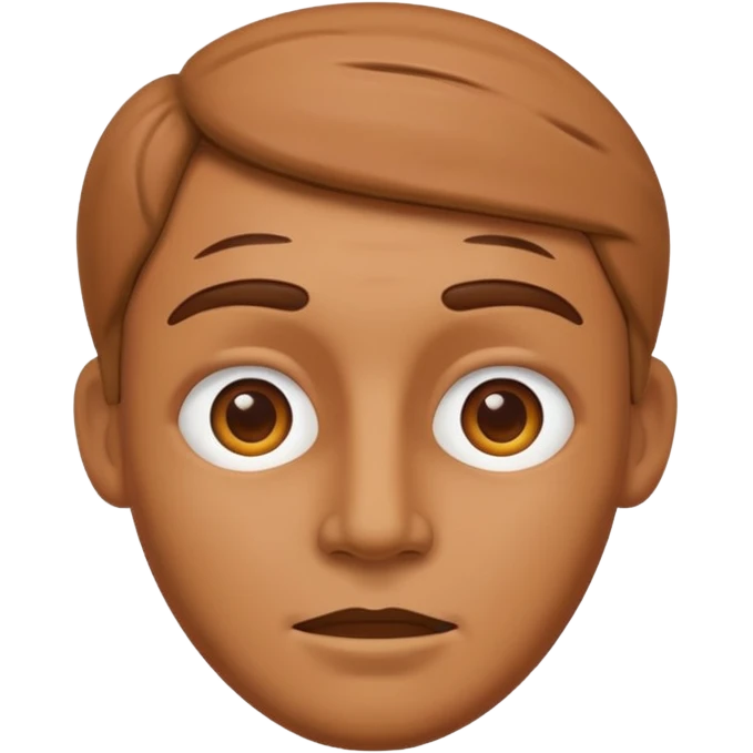 Clay man face emoji