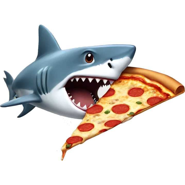 shark eating pizza emoji
