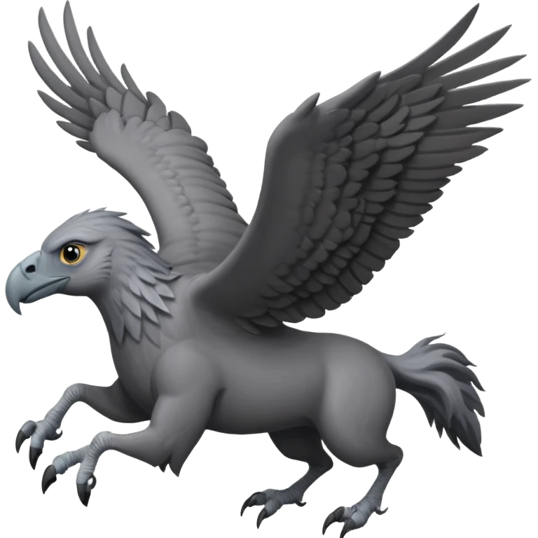 harry potter riding buckbeak emoji