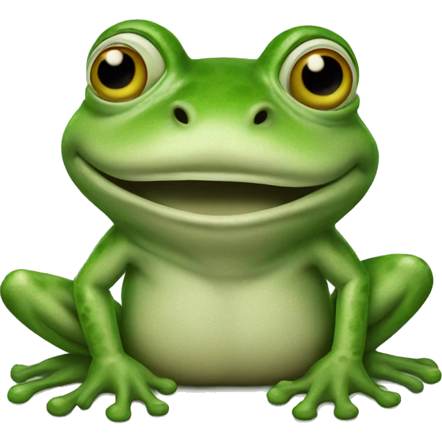 Stoned frog emoji