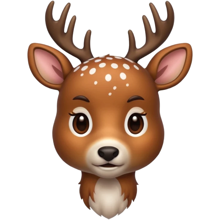 polka dot deer emoji