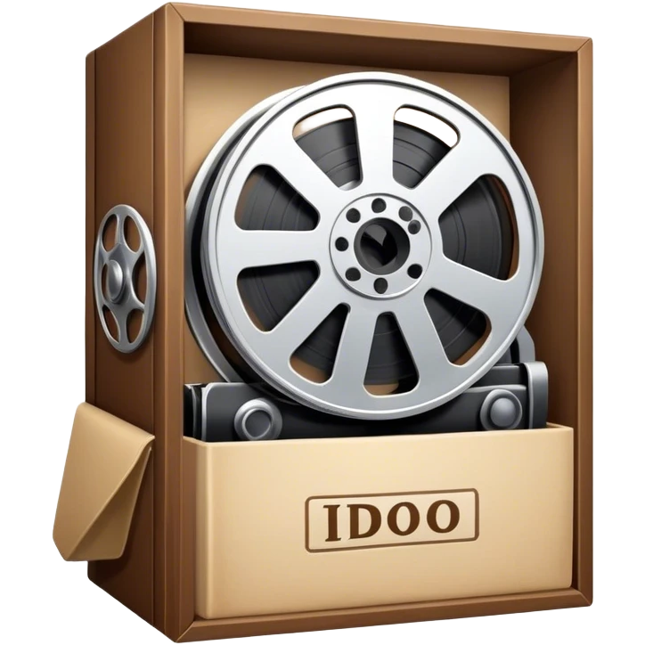 movie cold, Film reel in box emoji