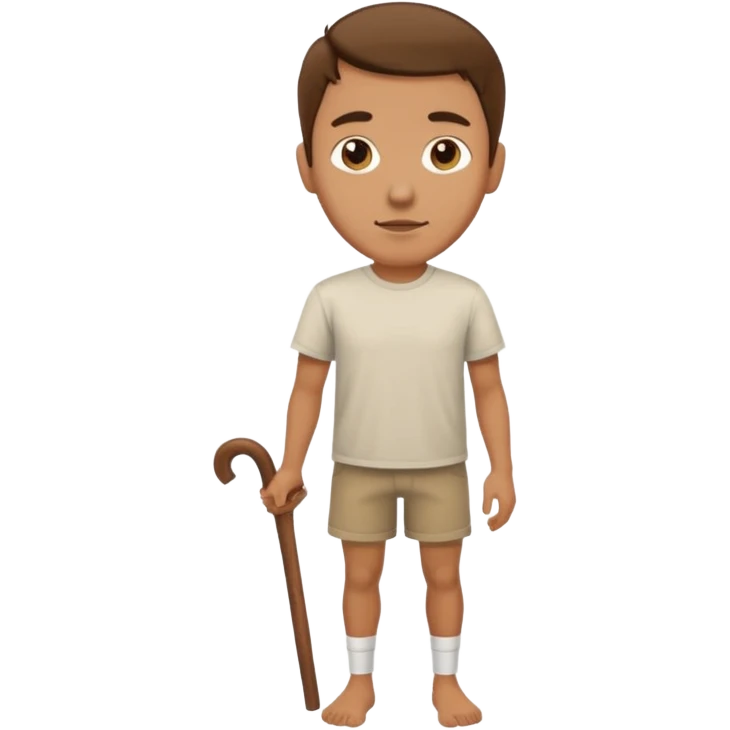 mans wooden leg emoji