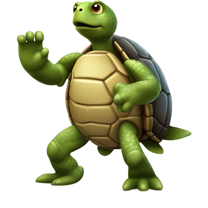  turtle throwing a football emoji