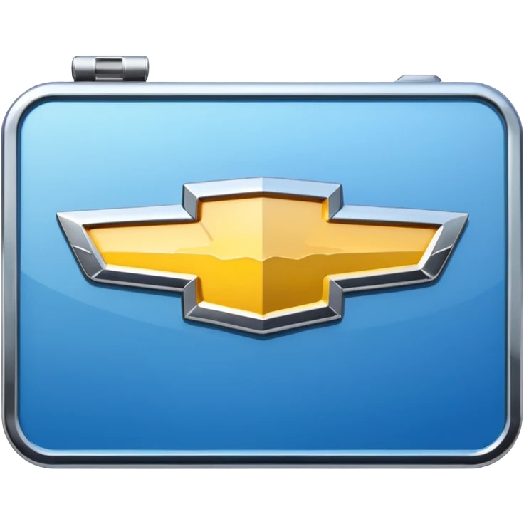 Minimalistic Chevy logo emoji