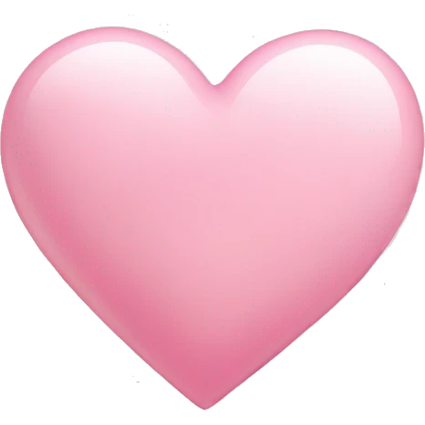 Light pink heart emoji