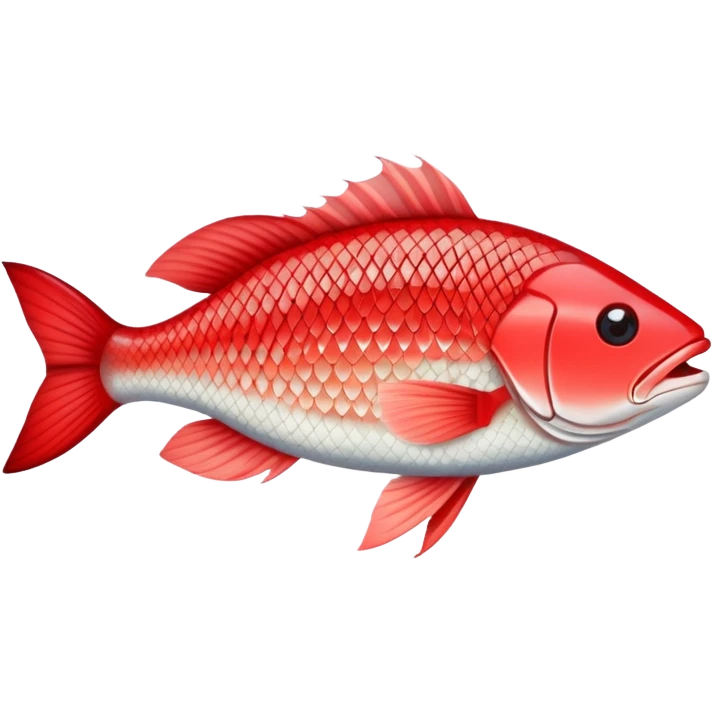 Red drum fish emoji
