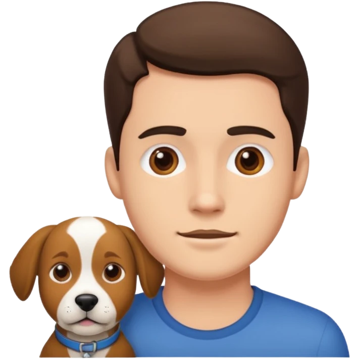 Man with dog face emoji