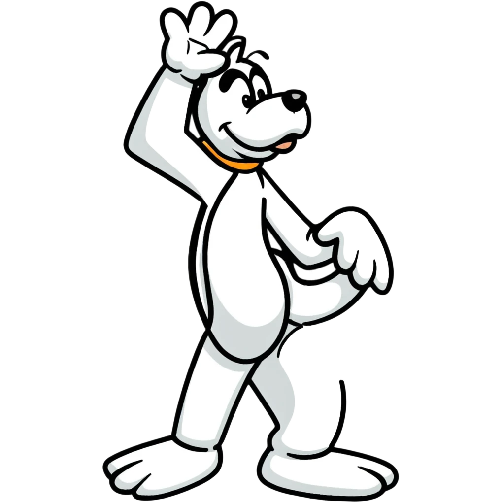 Goofy from Disney, playful pose emoji