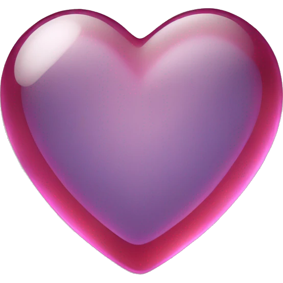 heart made out of glas emoji