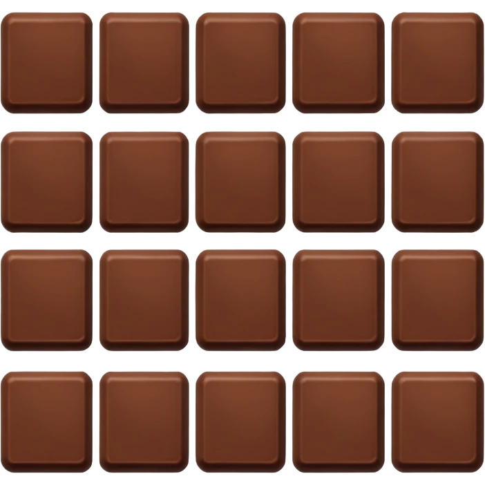 Chocolate pieces emoji