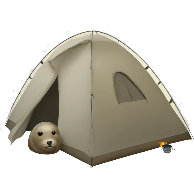 seal camping emoji